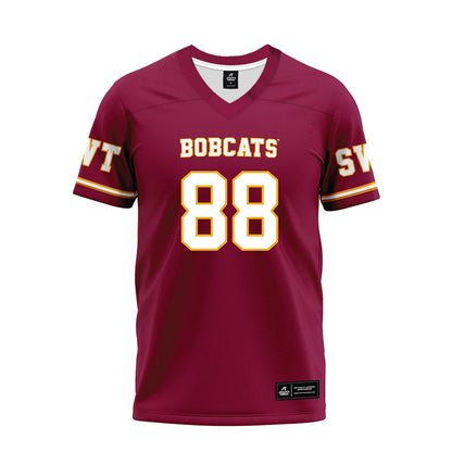 Texas State - NCAA Football : Tucker Cusano - Maroon Premium Football Jersey-0
