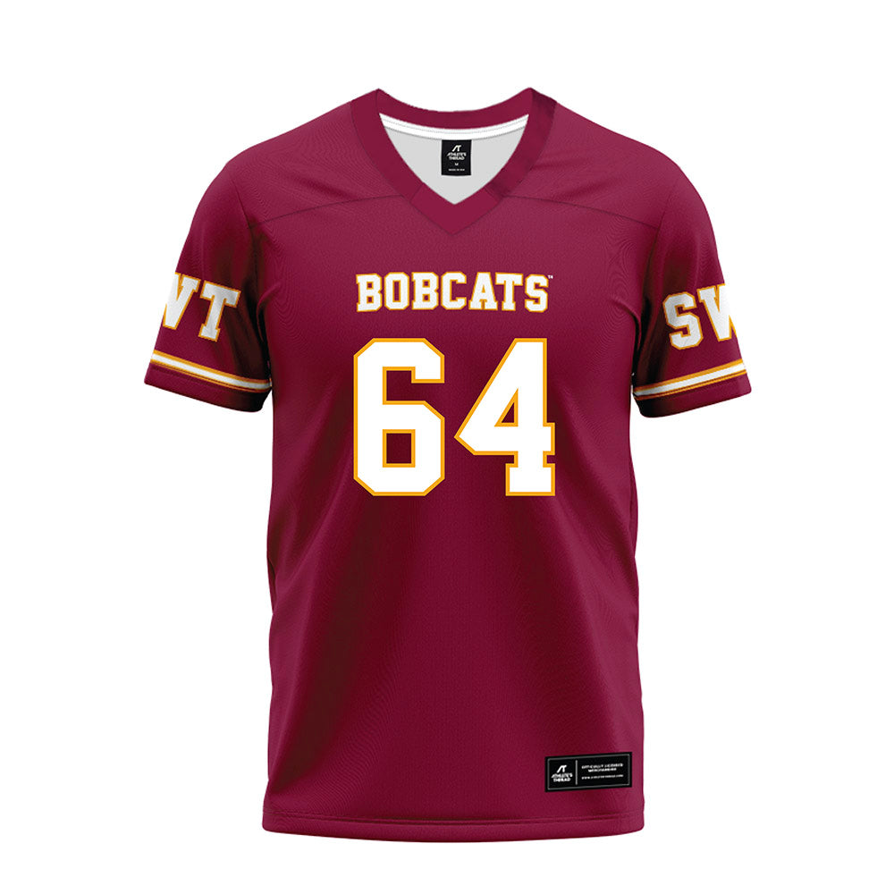 Texas State - NCAA Football : Dorion Strawn - Maroon Premium Football Jersey