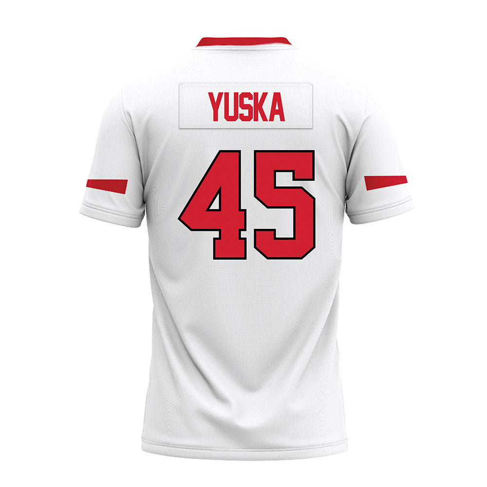 Marist - NCAA Football : Ethan Yuska - White Premium Football Jersey-1