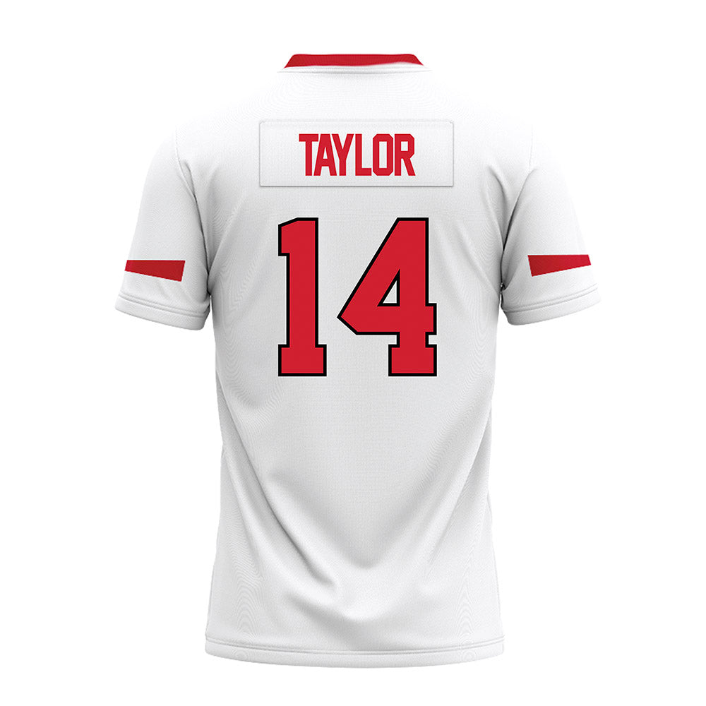 Marist - NCAA Football : Jayden Taylor - White Premium Football Jersey-1