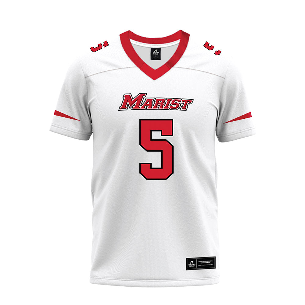 Marist - NCAA Football : Naheem Ridore - White Premium Football Jersey-0