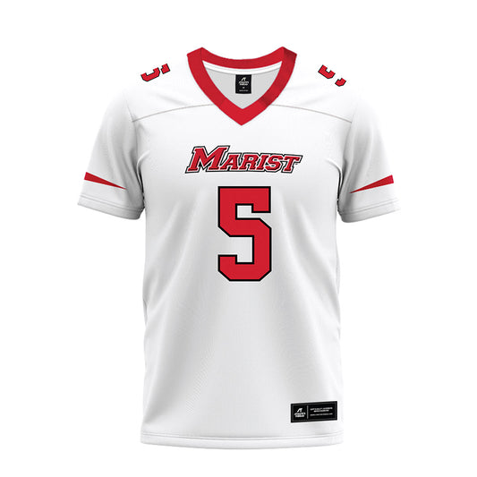 Marist - NCAA Football : Naheem Ridore - White Premium Football Jersey-0