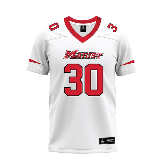 Marist - NCAA Football : Amare Minggia - White Premium Football Jersey-0