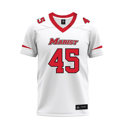 Marist - NCAA Football : Ethan Yuska - White Premium Football Jersey-0