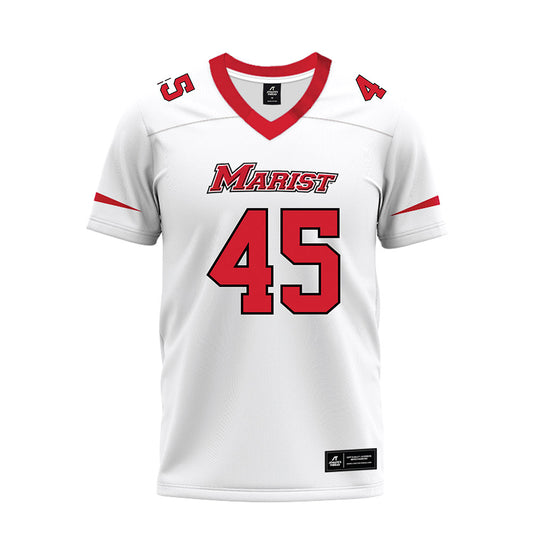 Marist - NCAA Football : Ethan Yuska - White Premium Football Jersey-0