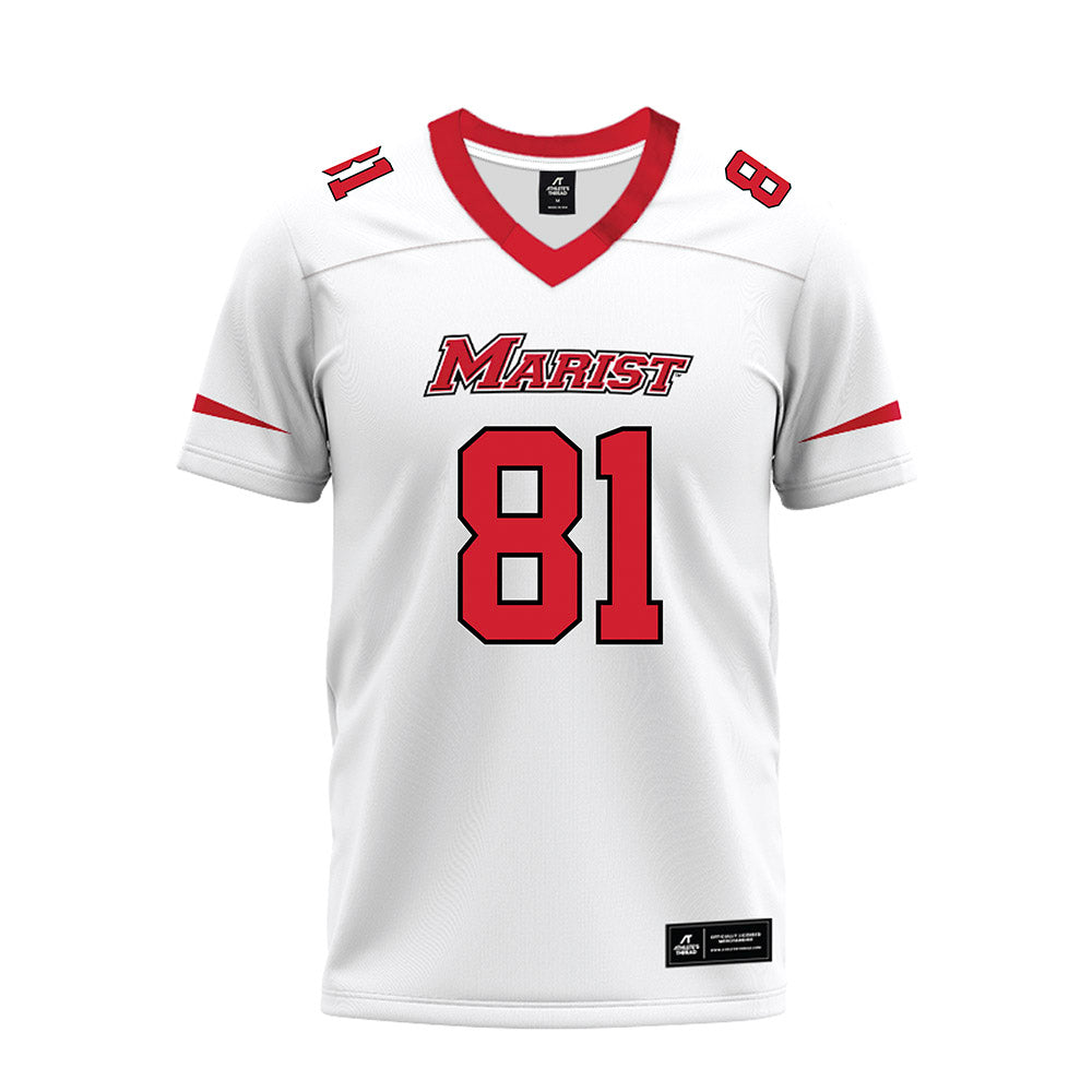Marist - NCAA Football : Chris Gioia - White Premium Football Jersey-0