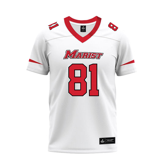 Marist - NCAA Football : Chris Gioia - White Premium Football Jersey-0