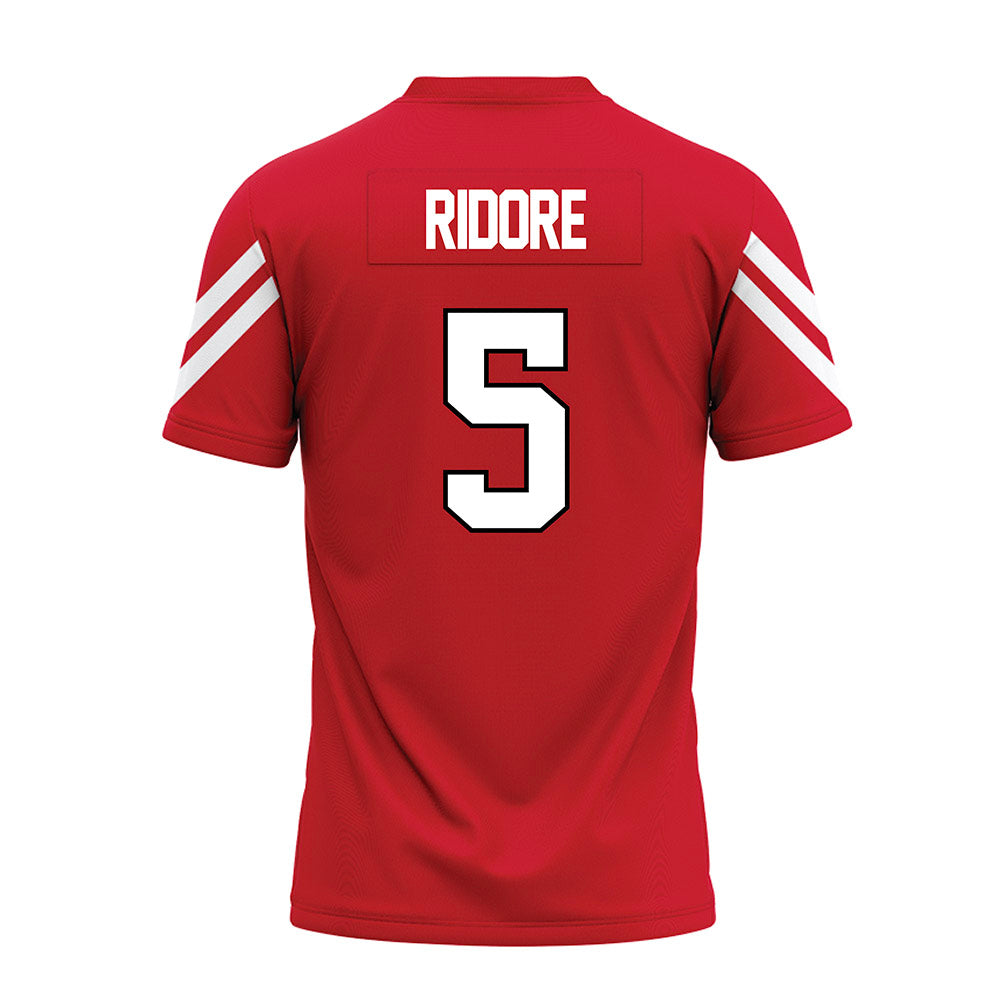 Marist - NCAA Football : Naheem Ridore - Red Premium Football Jersey-1