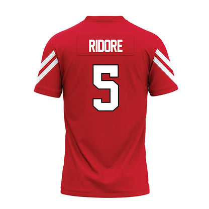 Marist - NCAA Football : Naheem Ridore - Red Premium Football Jersey-1