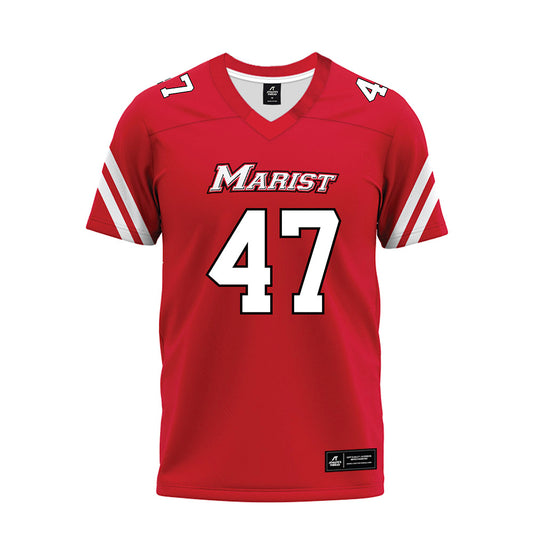 Marist - NCAA Football : Blake Landry - Red Premium Football Jersey-0