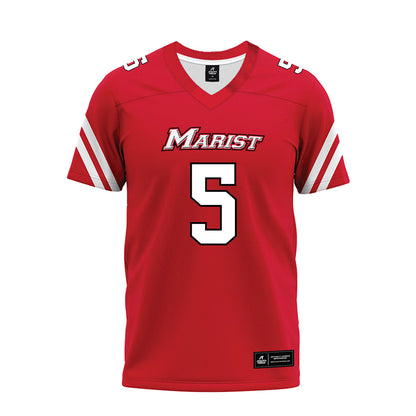 Marist - NCAA Football : Naheem Ridore - Red Premium Football Jersey-0