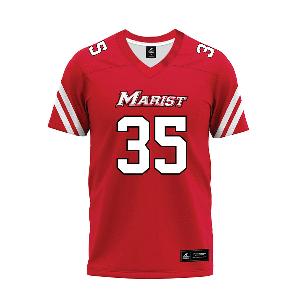 Marist - NCAA Football : Nathaniel Banton - Red Premium Football Jersey-0