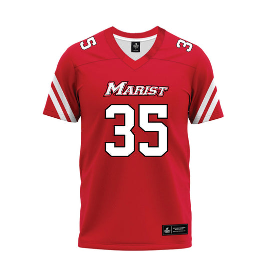 Marist - NCAA Football : Nathaniel Banton - Red Premium Football Jersey-0