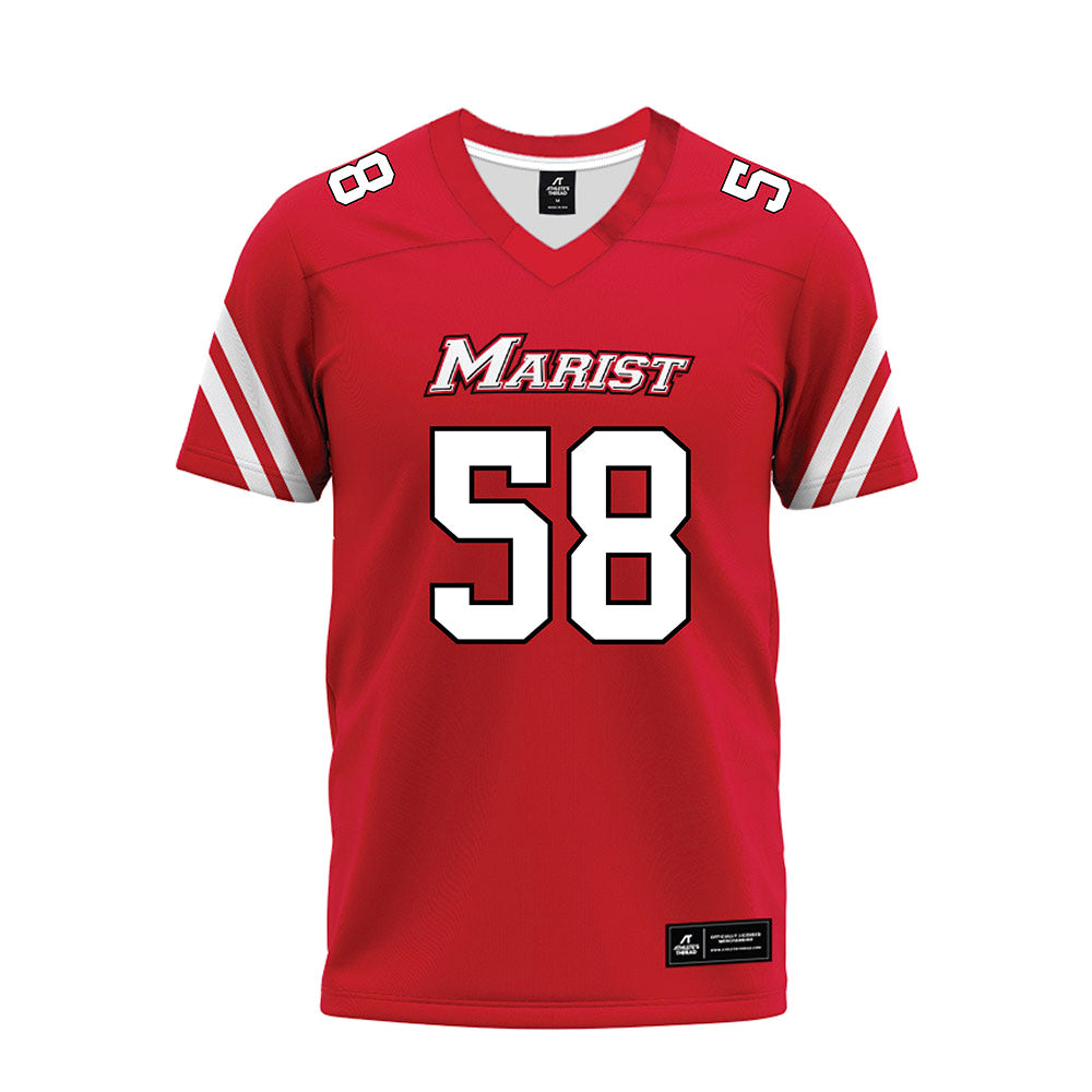 Marist - NCAA Football : Hudson Dalton - Red Premium Football Jersey-0