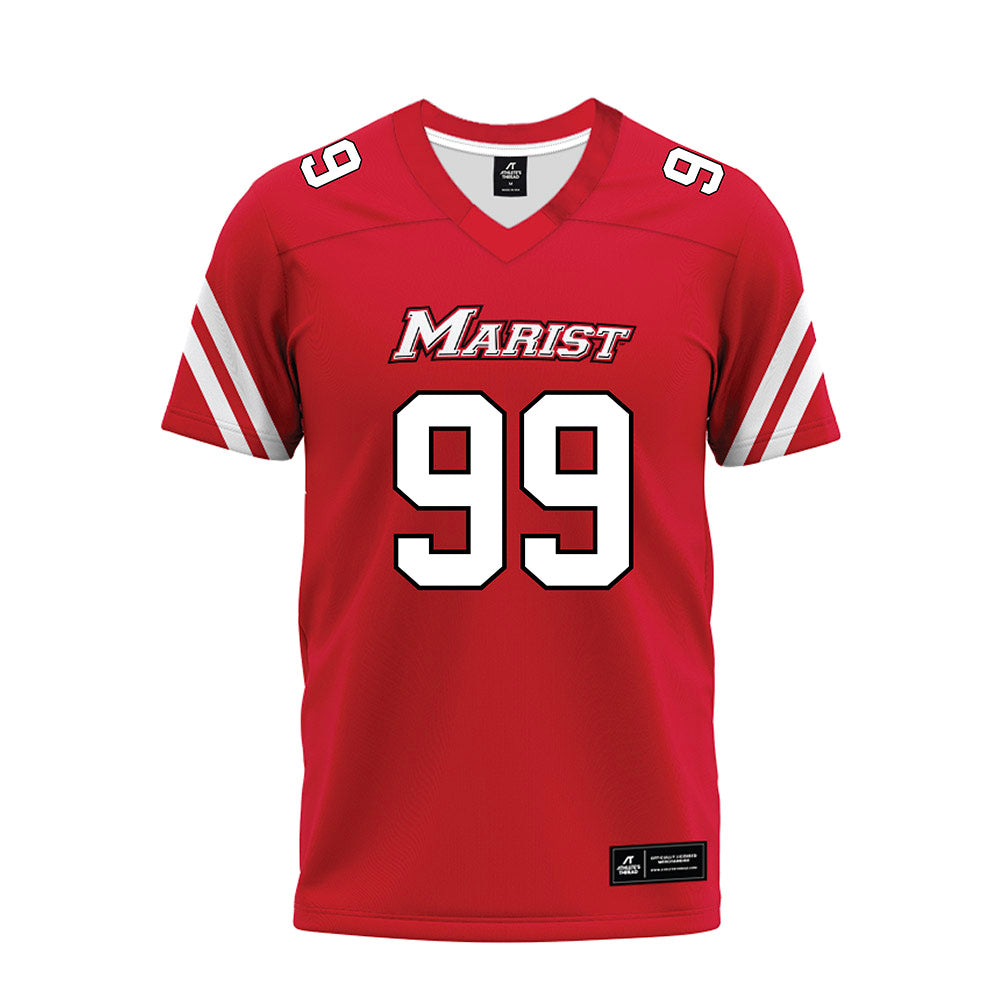 Marist - NCAA Football : Jake Lisicki - Red Premium Football Jersey-0