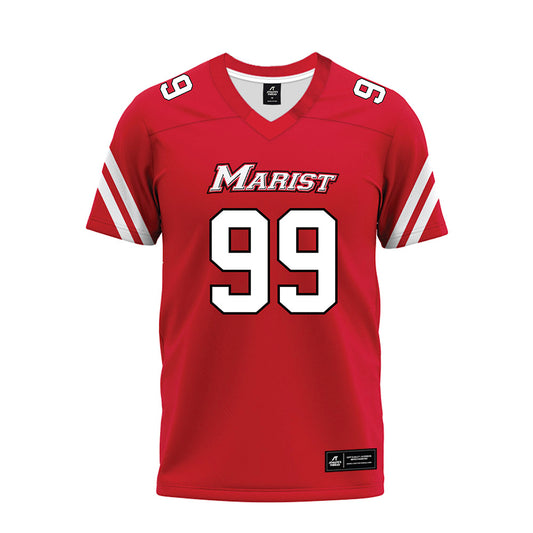 Marist - NCAA Football : Jake Lisicki - Red Premium Football Jersey-0