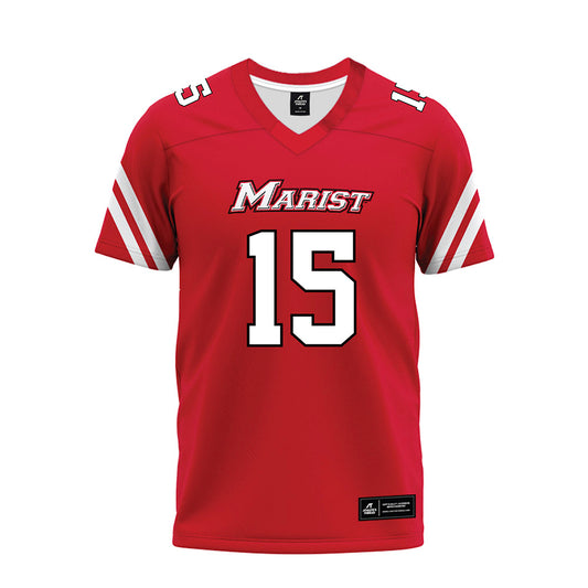 Marist - NCAA Football : Reed Shumpert - Red Premium Football Jersey-0
