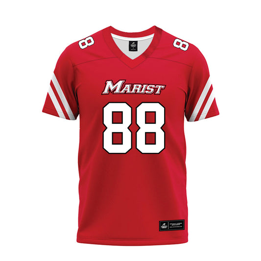 Marist - NCAA Football : Jordan Caldwell - Red Premium Football Jersey-0