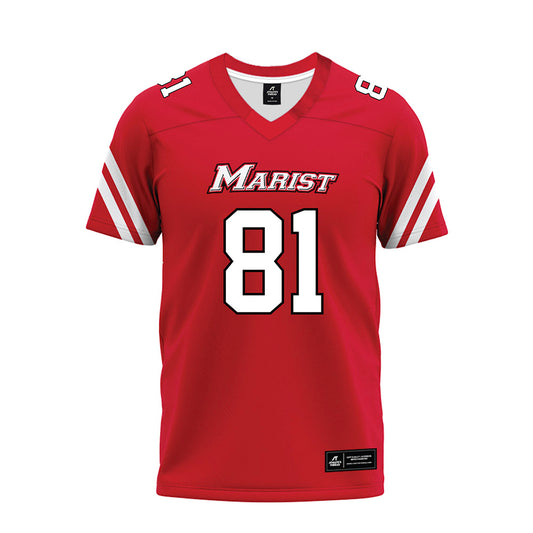 Marist - NCAA Football : Chris Gioia - Red Premium Football Jersey-0