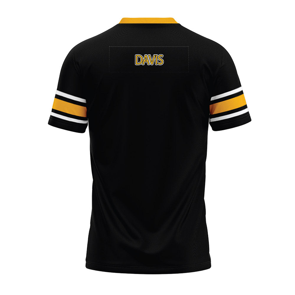 Kennesaw - NCAA Football : Keon Davis - Black Premium Football Jersey-1