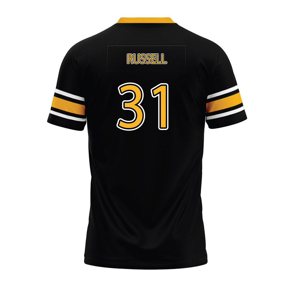 Kennesaw - NCAA Football : Kai Russell - Black Premium Football Jersey-1