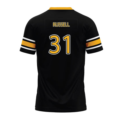 Kennesaw - NCAA Football : Kai Russell - Black Premium Football Jersey-1