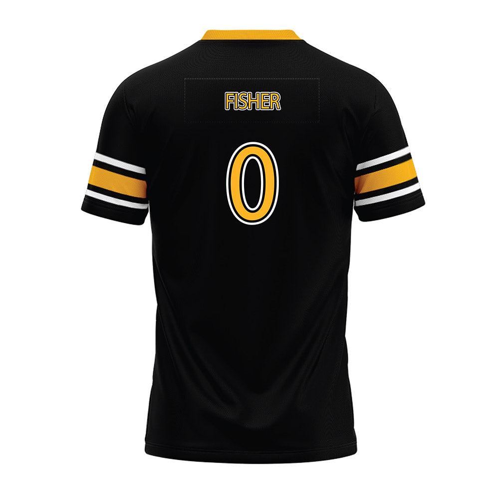 Kennesaw - NCAA Football : Perry Fisher - Black Premium Football Jersey-1