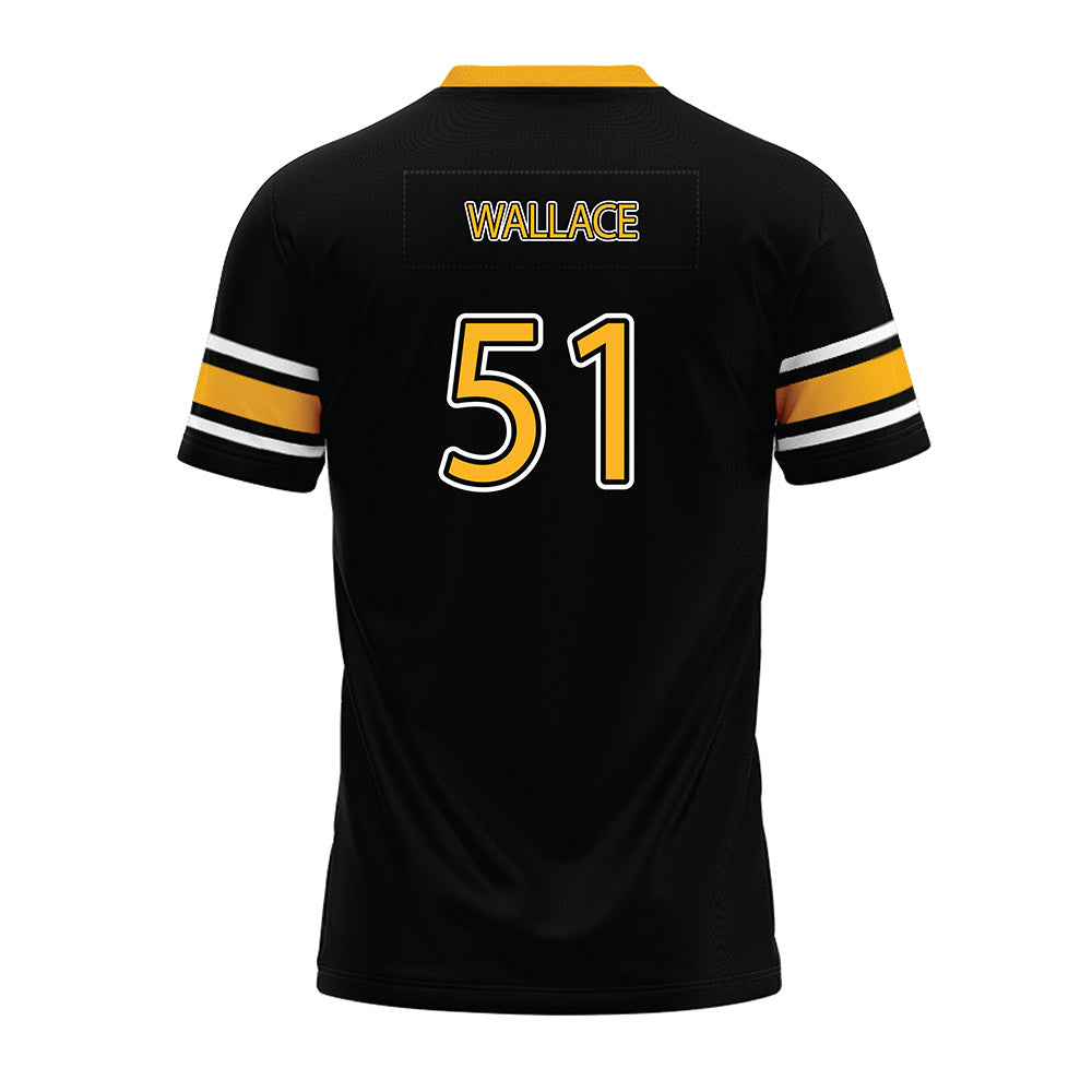 Kennesaw - NCAA Football : Michael Wallace - Black Premium Football Jersey-1