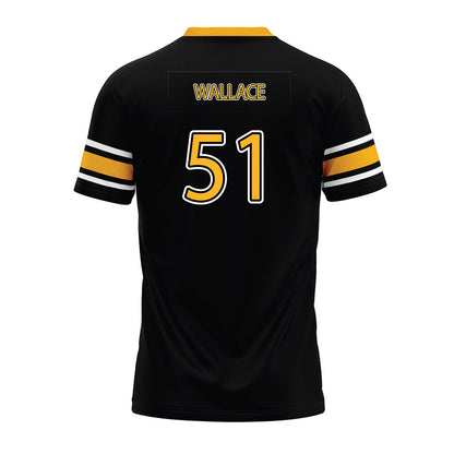 Kennesaw - NCAA Football : Michael Wallace - Black Premium Football Jersey-1