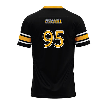 Kennesaw - NCAA Football : Connor Coxwell - Black Premium Football Jersey-1
