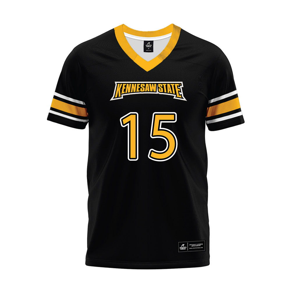 Kennesaw - NCAA Football : Devin Morgan - Black Premium Football Jersey-0