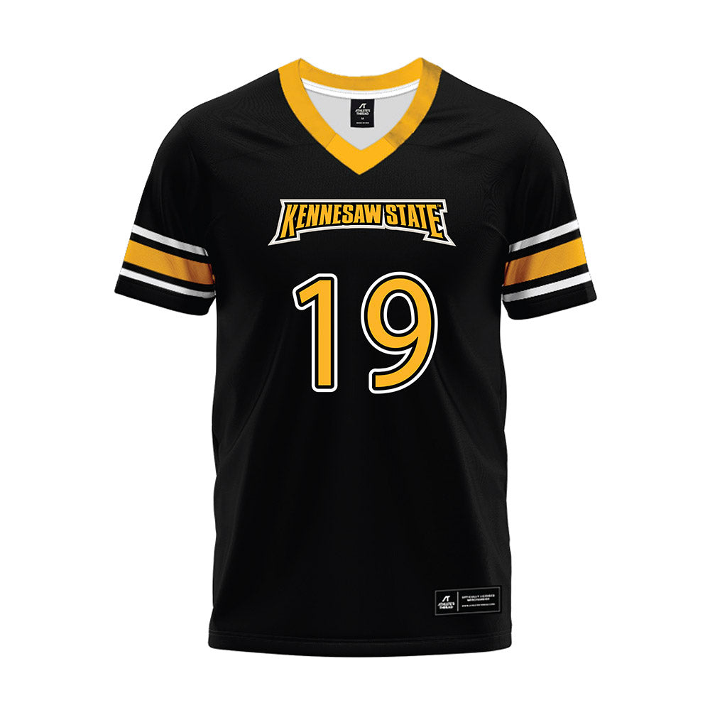 Kennesaw - NCAA Football : Maliki Wright - Black Premium Football Jersey-0