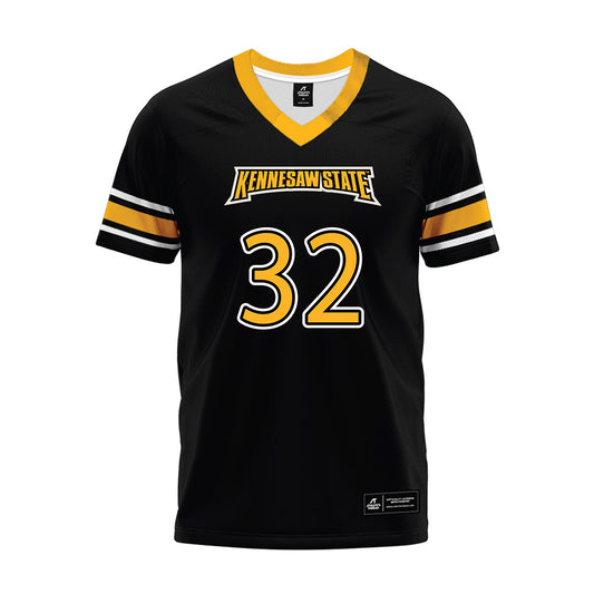 Kennesaw - NCAA Football : Jaden Martin-Burgess - Black Premium Football Jersey-0