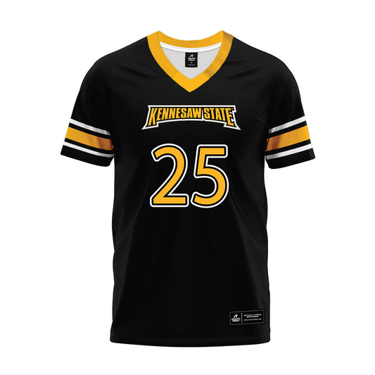 Kennesaw - NCAA Football : Joshua Troupe - Black Premium Football Jersey-0
