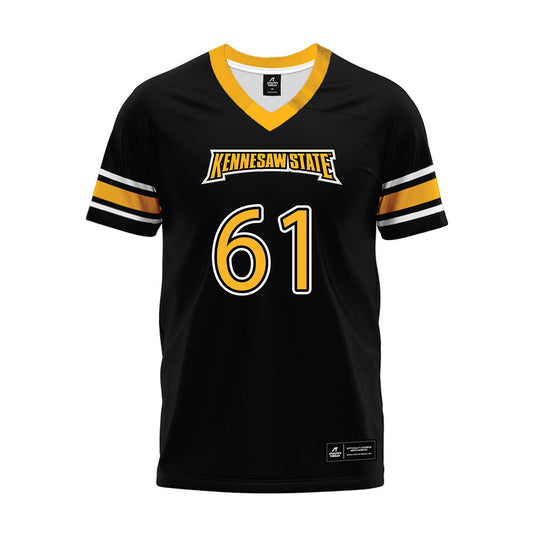 Kennesaw - NCAA Football : Yusuf Okanlawon - Black Premium Football Jersey-0