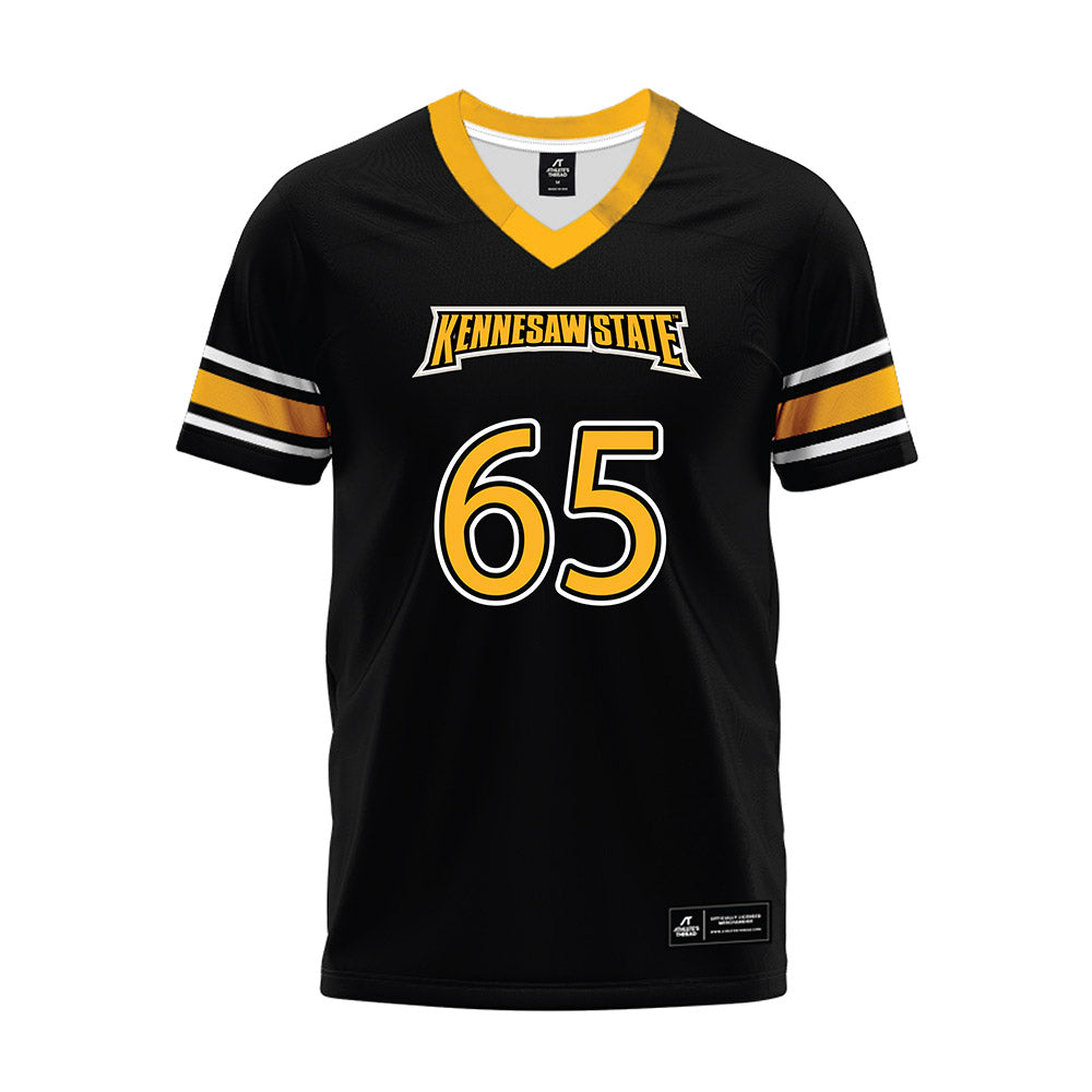 Kennesaw - NCAA Football : Nicholas Thorner - Black Premium Football Jersey-0