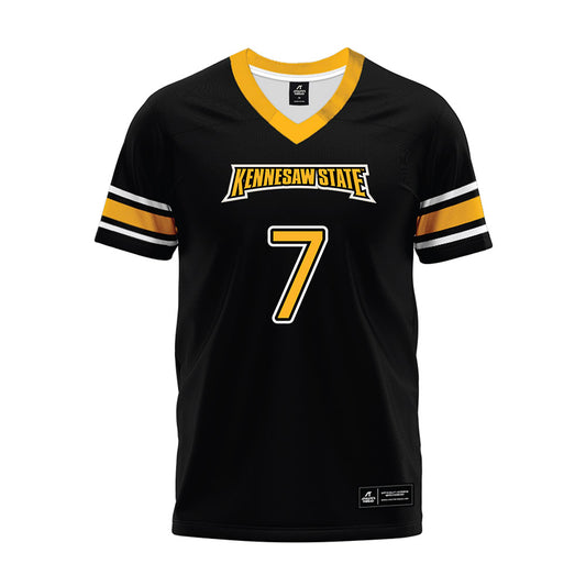 Kennesaw - NCAA Football : NaVelle Dean - Black Premium Football Jersey-0