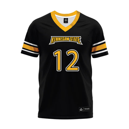 Kennesaw - NCAA Football : Jet Tabb - Black Premium Football Jersey-0
