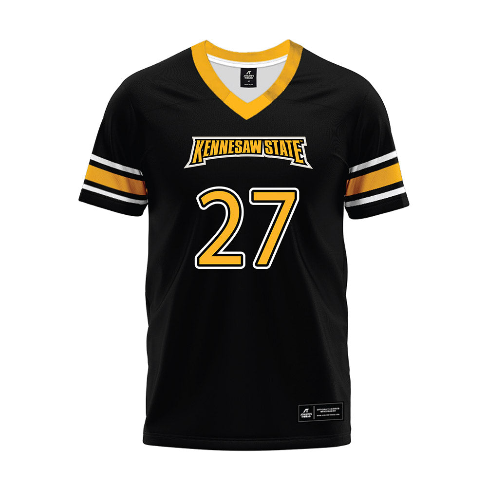 Kennesaw - NCAA Football : Clarence Outland III - Black Premium Football Jersey-0