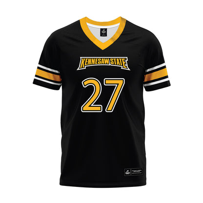 Kennesaw - NCAA Football : Clarence Outland III - Black Premium Football Jersey-0