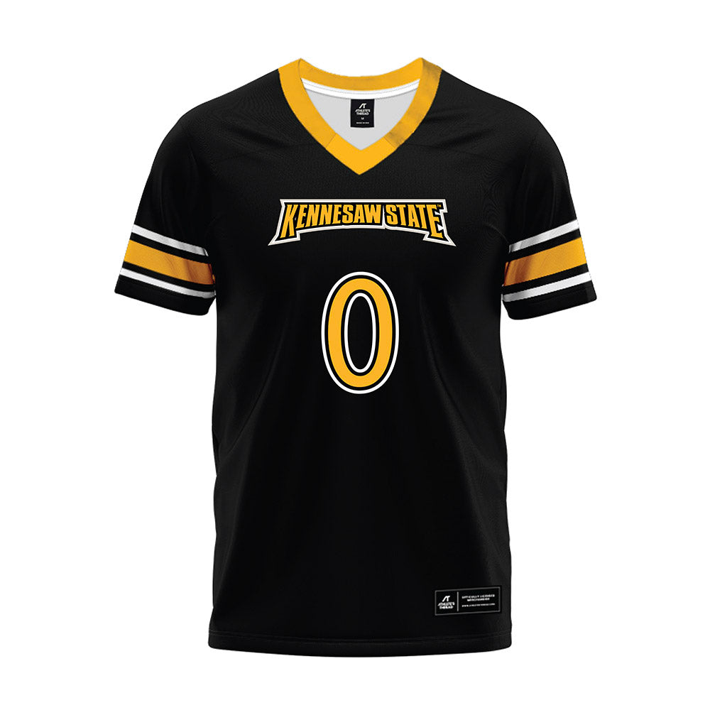 Kennesaw - NCAA Football : Perry Fisher - Black Premium Football Jersey-0