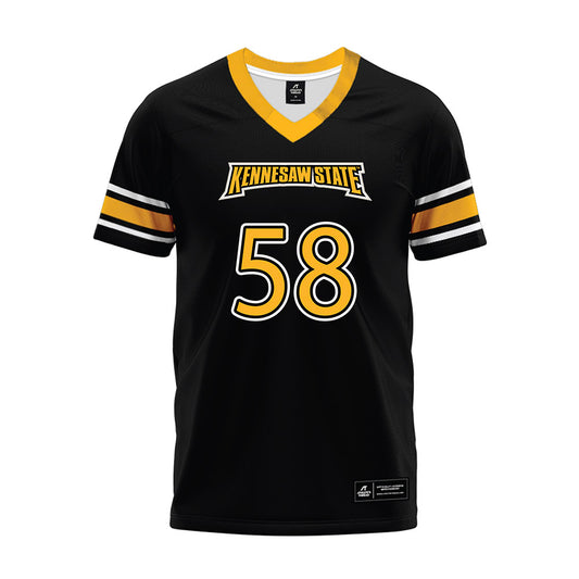 Kennesaw - NCAA Football : Daniel Cepicky - Black Premium Football Jersey-0