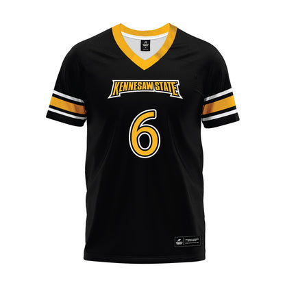 Kennesaw - NCAA Football : Marcus Patterson - Black Premium Football Jersey-0
