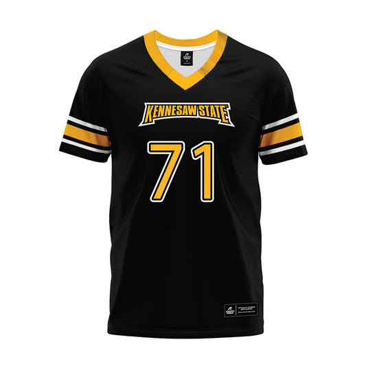 Kennesaw - NCAA Football : ZaMario Woodgett - Black Premium Football Jersey-0