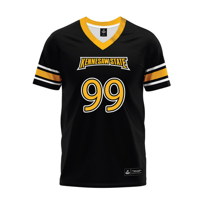 Kennesaw - NCAA Football : Nasir Smith - Black Premium Football Jersey-0