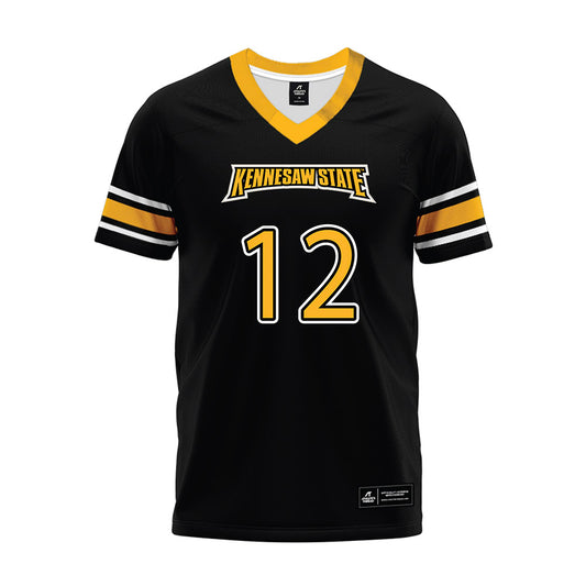Kennesaw - NCAA Football : Kody Jones - Black Premium Football Jersey-0