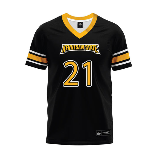 Kennesaw - NCAA Football : Triston Morgan - Black Premium Football Jersey-0