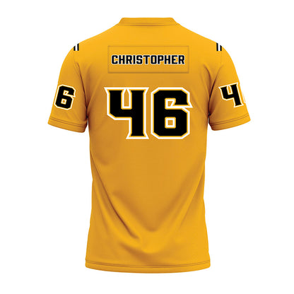 Kennesaw - NCAA Football : Tywon Christopher - Gold Premium Football Jersey-1