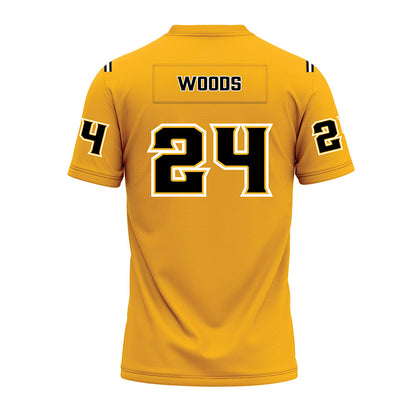 Kennesaw - NCAA Football : Alan Woods - Gold Premium Football Jersey-1