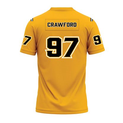 Kennesaw - NCAA Football : Jaiden Crawford - Gold Premium Football Jersey-1